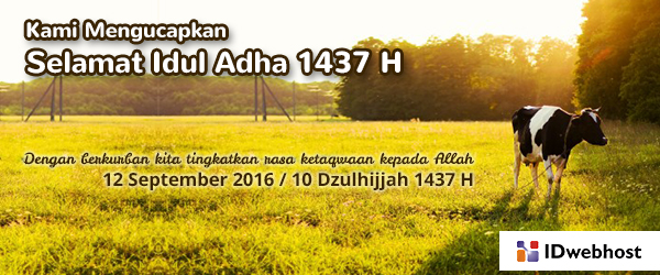 Selamat Hari Raya Idul Adha 1437 H - BLOG IDwebhost
